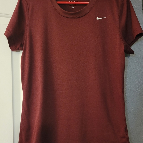 Nike Women's Burgundy Short Sleeve Tee - Picture 1 of 2